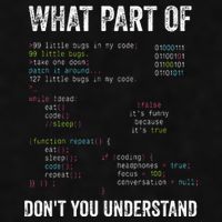 What Part Of Dont You Understand Computer Science Lovers Ladies PosiCharge Tri-Blend Wicking Tank