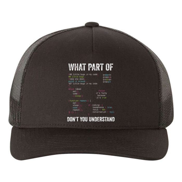 What Part Of Dont You Understand Computer Science Lovers Yupoong Adult 5-Panel Trucker Hat