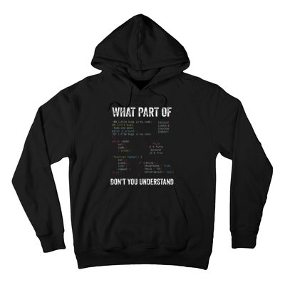 What Part Of Dont You Understand Computer Science Lovers Hoodie