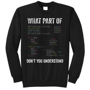 What Part Of Dont You Understand Computer Science Lovers Sweatshirt