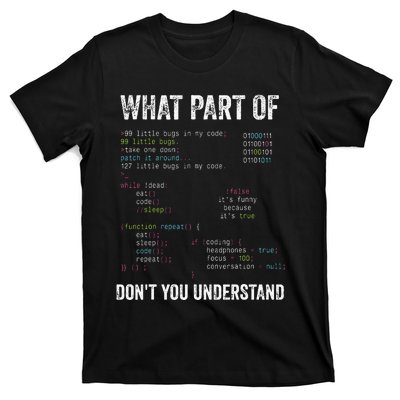 What Part Of Dont You Understand Computer Science Lovers T-Shirt