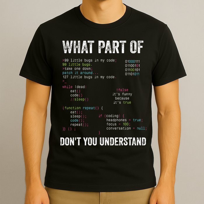 What Part Of Dont You Understand Computer Science Lovers T-Shirt