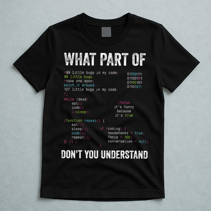 What Part Of Dont You Understand Computer Science Lovers T-Shirt