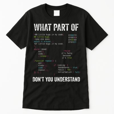 What Part Of Dont You Understand Computer Science Lovers Tall T-Shirt