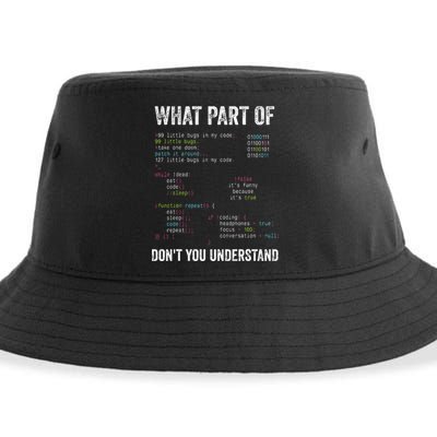 What Part Of Dont You Understand Computer Science Lovers Sustainable Bucket Hat