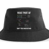 What Part Of Dont You Understand Computer Science Lovers Sustainable Bucket Hat