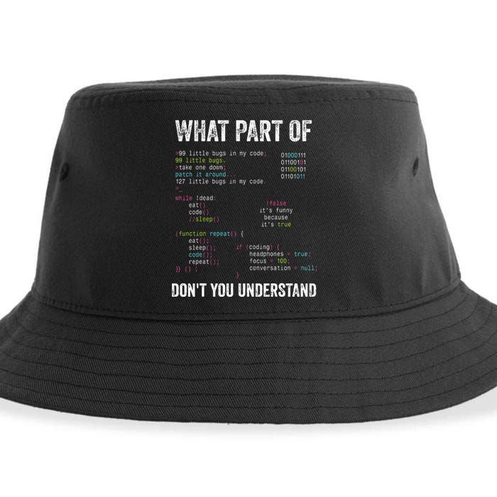 What Part Of Dont You Understand Computer Science Lovers Sustainable Bucket Hat