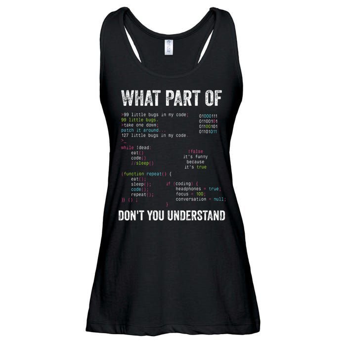 What Part Of Dont You Understand Computer Science Lovers Ladies Essential Flowy Tank