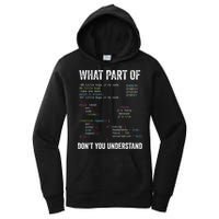 What Part Of Dont You Understand Computer Science Lovers Women's Pullover Hoodie
