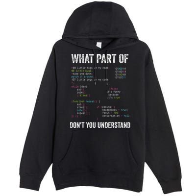 What Part Of Dont You Understand Computer Science Lovers Premium Pullover Hoodie