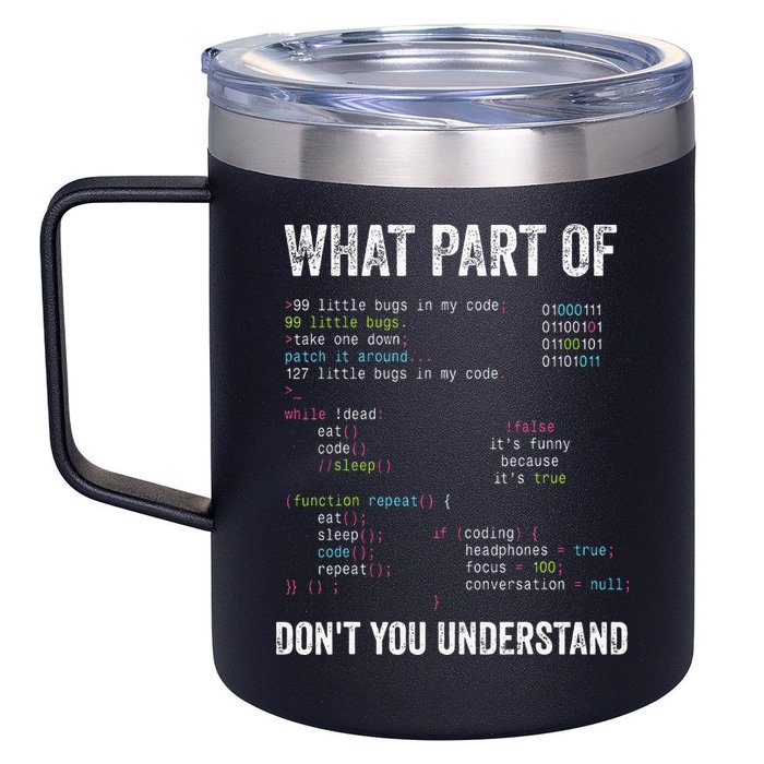 What Part Of Dont You Understand Computer Science Lovers 12oz Stainless Steel Coffee Mug