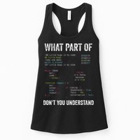 What Part Of Dont You Understand Computer Science Lovers Womens Tank Top