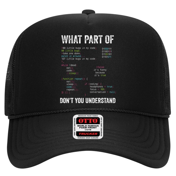 What Part Of Dont You Understand Computer Science Lovers Trucker Hat