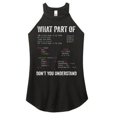 What Part Of Dont You Understand Computer Science Lovers Women's Perfect Tri Rocker Tank