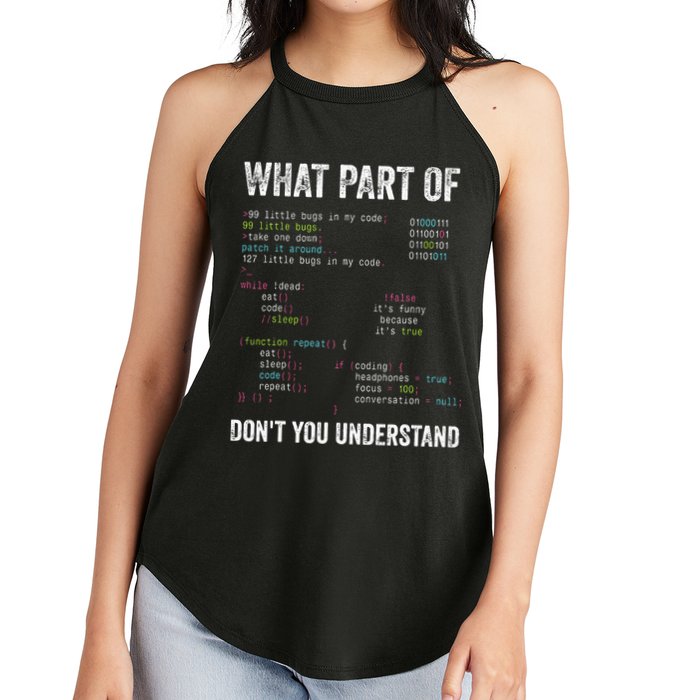 What Part Of Dont You Understand Computer Science Lovers Women's Perfect Tri Rocker Tank