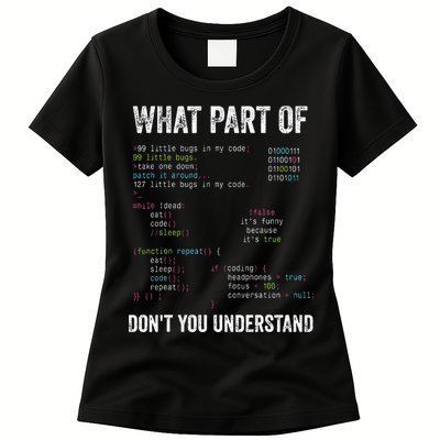 What Part Of Dont You Understand Computer Science Lovers Womens T-Shirt
