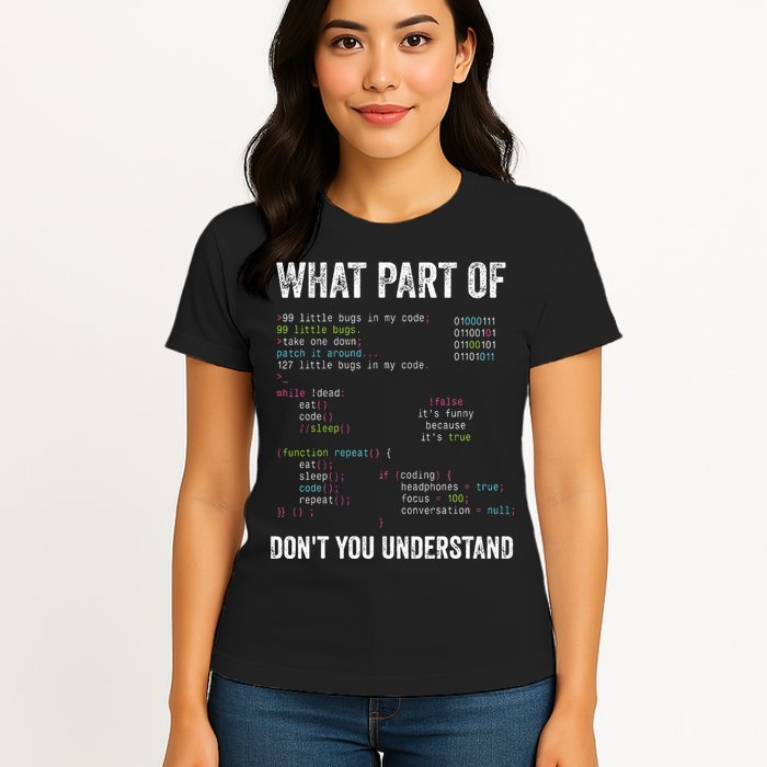 What Part Of Dont You Understand Computer Science Lovers Womens T-Shirt