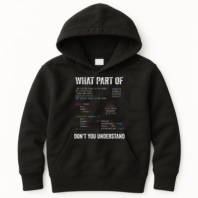 What Part Of Dont You Understand Computer Science Lovers Kids Hoodie