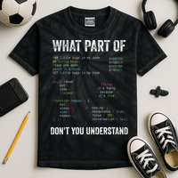 What Part Of Dont You Understand Computer Science Lovers Kids Tie-Dye T-Shirt