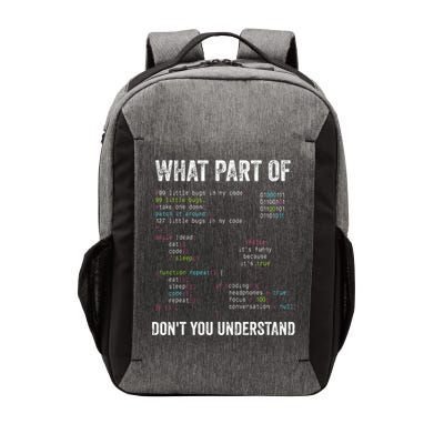 What Part Of Dont You Understand Computer Science Lovers Vector Backpack