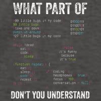 What Part Of Dont You Understand Computer Science Lovers Vector Backpack