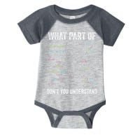 What Part Of Dont You Understand Computer Science Lovers Infant Baby Jersey Bodysuit