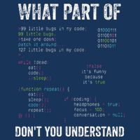 What Part Of Dont You Understand Computer Science Lovers Infant Baby Jersey Bodysuit