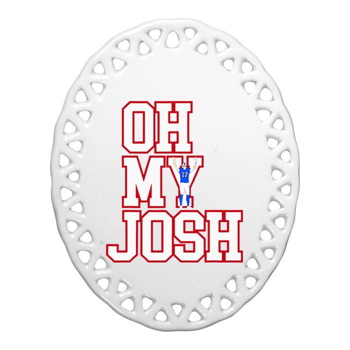 WNY Pride Oh My Josh Ceramic Oval Ornament