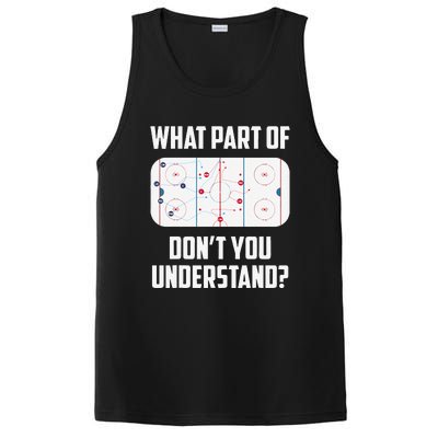 What Part Of Ice Hockey Funny Ice Hockey Player Hockey PosiCharge Competitor Tank