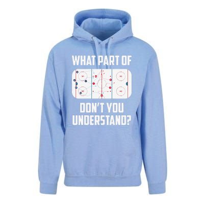 What Part Of Ice Hockey Funny Ice Hockey Player Hockey Unisex Surf Hoodie