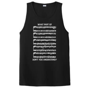 What Part Of The Music Notes You Don't Understand Musician Gift PosiCharge Competitor Tank