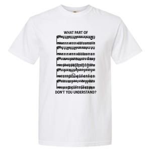 What Part Of The Music Notes You Don't Understand Musician Gift Garment-Dyed Heavyweight T-Shirt