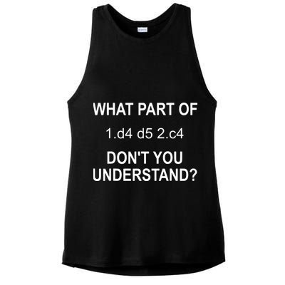 What Part Of Chess Move Don't You Understand Chess Gifts Ladies PosiCharge Tri-Blend Wicking Tank