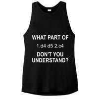 What Part Of Chess Move Don't You Understand Chess Gifts Ladies PosiCharge Tri-Blend Wicking Tank