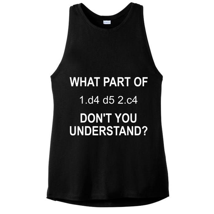 What Part Of Chess Move Don't You Understand Chess Gifts Ladies PosiCharge Tri-Blend Wicking Tank