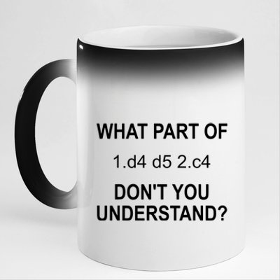 What Part Of Chess Move Don't You Understand Chess Gifts 11oz Black Color Changing Mug