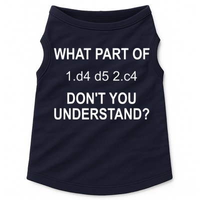 What Part Of Chess Move Don't You Understand Chess Gifts Doggie Tank