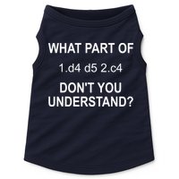 What Part Of Chess Move Don't You Understand Chess Gifts Doggie Tank