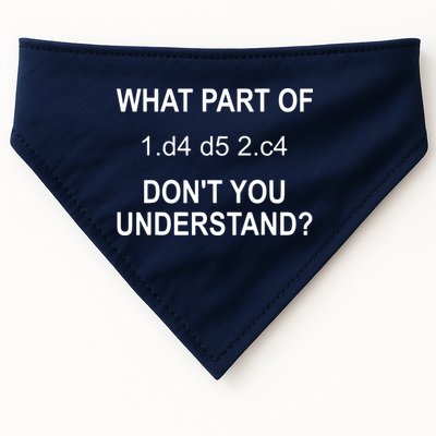 What Part Of Chess Move Don't You Understand Chess Gifts USA-Made Doggie Bandana