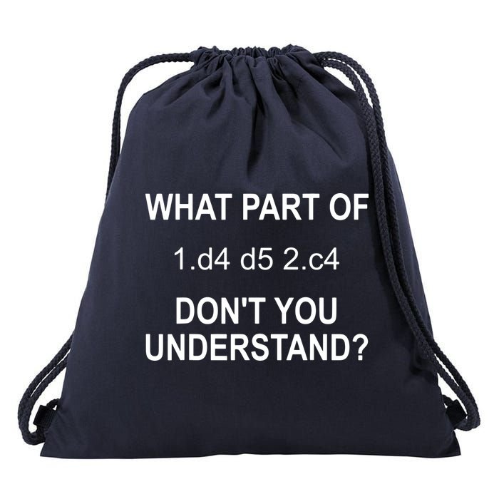 What Part Of Chess Move Don't You Understand Chess Gifts Drawstring Bag
