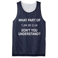What Part Of Chess Move Don't You Understand Chess Gifts Mesh Reversible Basketball Jersey Tank