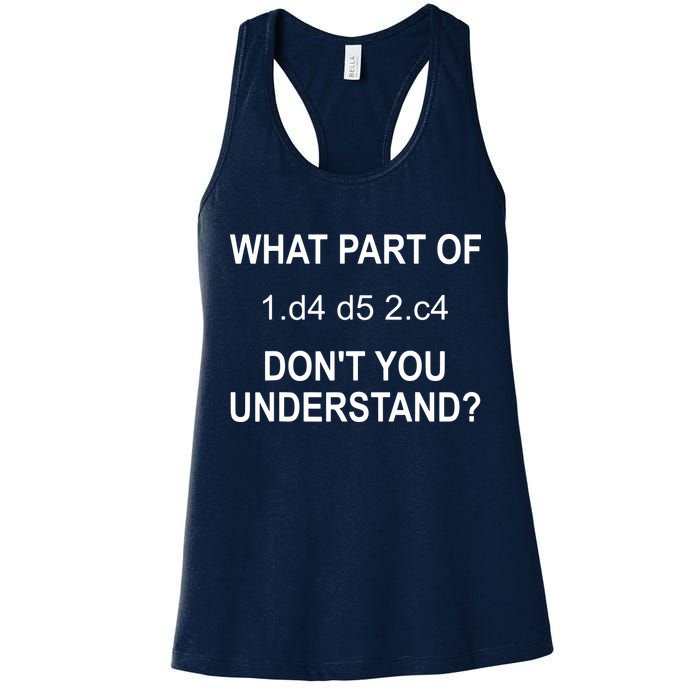 What Part Of Chess Move Don't You Understand Chess Gifts Womens Tank Top