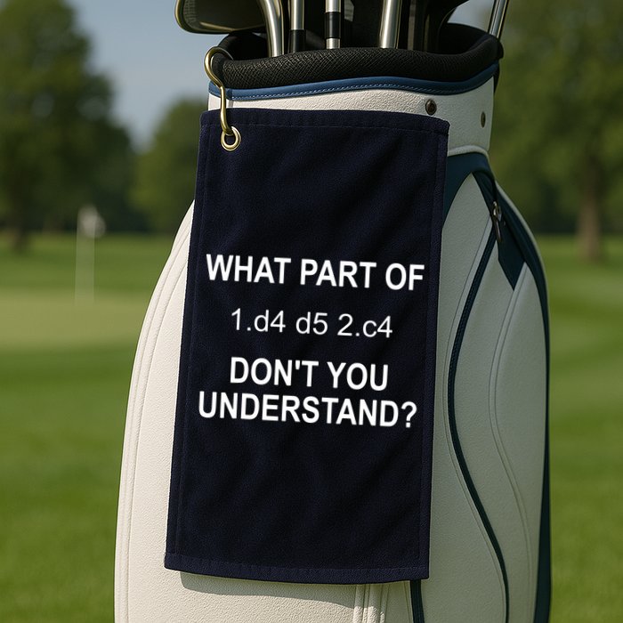 What Part Of Chess Move Don't You Understand Chess Gifts Golf Towel