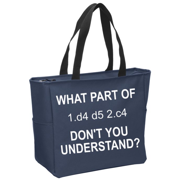 What Part Of Chess Move Don't You Understand Chess Gifts Zip Tote Bag
