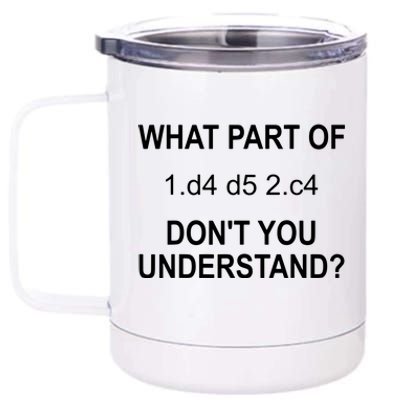 What Part Of Chess Move Don't You Understand Chess Gifts 12 oz Stainless Steel Tumbler Cup