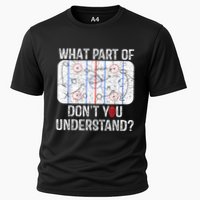 What Part Of Dont You Understand Funny Hockey Mom Dad Coach Cooling Performance Crew T-Shirt