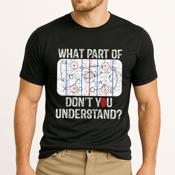 What Part Of Dont You Understand Funny Hockey Mom Dad Coach Cooling Performance Crew T-Shirt