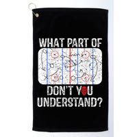 What Part Of Dont You Understand Funny Hockey Mom Dad Coach Golf Towel