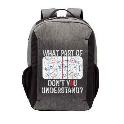 What Part Of Dont You Understand Funny Hockey Mom Dad Coach Vector Backpack
