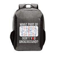 What Part Of Dont You Understand Funny Hockey Mom Dad Coach Vector Backpack